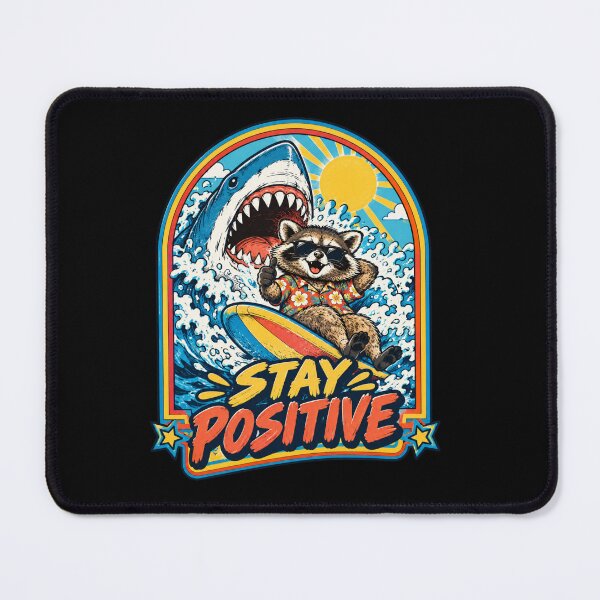 Item preview, Stay Positive Funny Raccoon Meme designed and sold by Kimheawon.