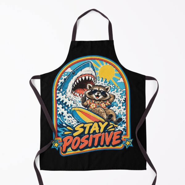 Item preview, Stay Positive Funny Raccoon Meme designed and sold by Kimheawon.