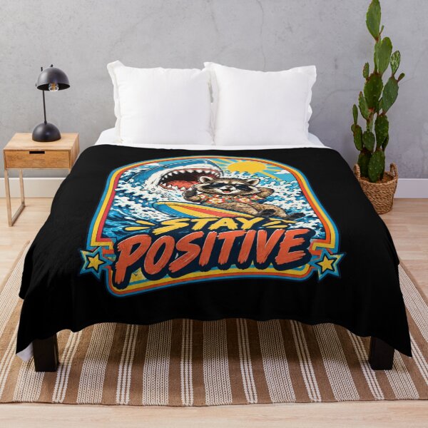 Item preview, Stay Positive Funny Raccoon Meme designed and sold by Kimheawon.
