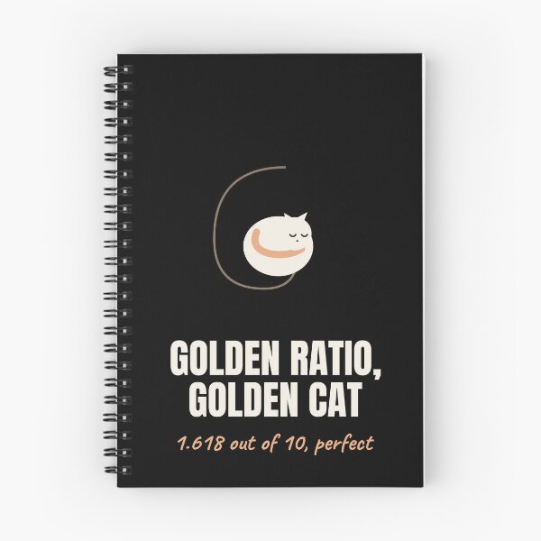 Item preview, Golden Ratio Golden Cat Fibonacci Math Pun designed and sold by The Cozy Design Studio.