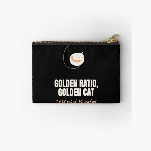 Item preview, Golden Ratio Golden Cat Fibonacci Math Pun designed and sold by The Cozy Design Studio.