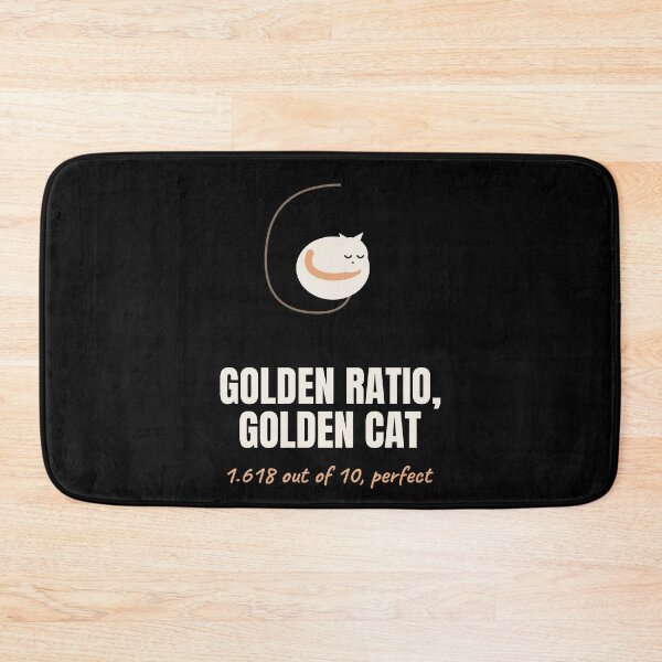 Item preview, Golden Ratio Golden Cat Fibonacci Math Pun designed and sold by The Cozy Design Studio.