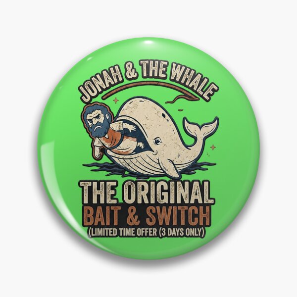 Item preview, Jonah and the Whale The Original Bait and Switch Funny Biblical designed and sold by FrozenFits.