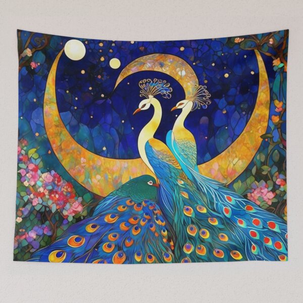 Item preview, Peacocks in the Evening designed and sold by TheDarkWardrobe.
