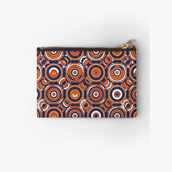Item preview, Retro Navy Orange Circle Target Pattern designed and sold by AIG - Andrei Ilie Graphics.