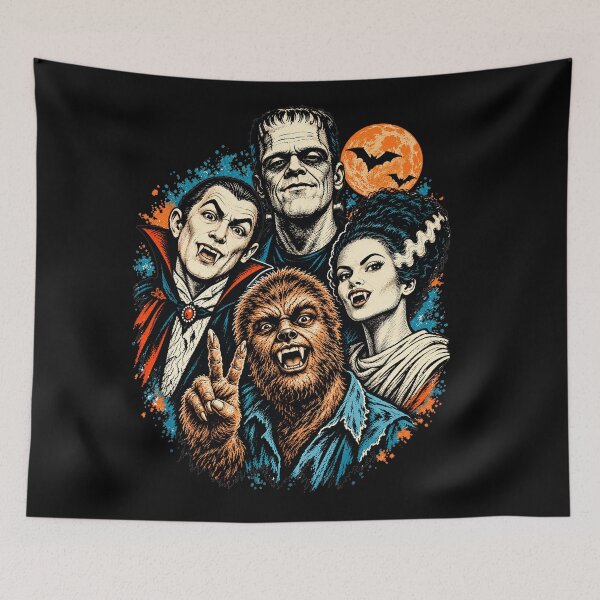 Item preview, Retro Classic Horror Monsters designed and sold by TeeARTHY.