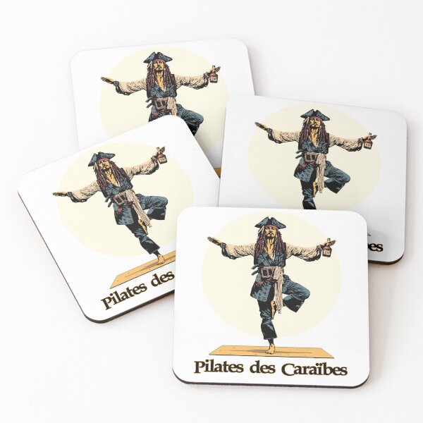 Item preview, CARIBBEAN PILATES! - Pirate yoga and rum designed and sold by francoisville.