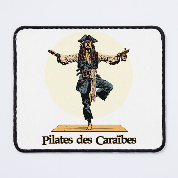 Item preview, CARIBBEAN PILATES! - Pirate yoga and rum designed and sold by francoisville.