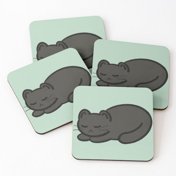 Item preview, Sleeping Black Cat designed and sold by ClarissaDoodles.