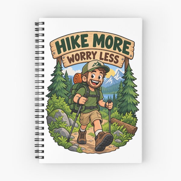Item preview, Hike More Worry Less designed and sold by Mystik-Media.