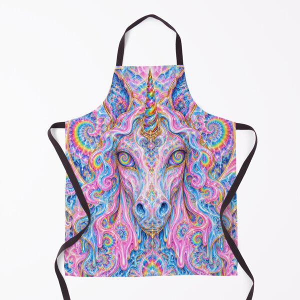 Item preview, Psychedelic Pink and Blue Unicorn Fractal Art designed and sold by hyperbeast store.