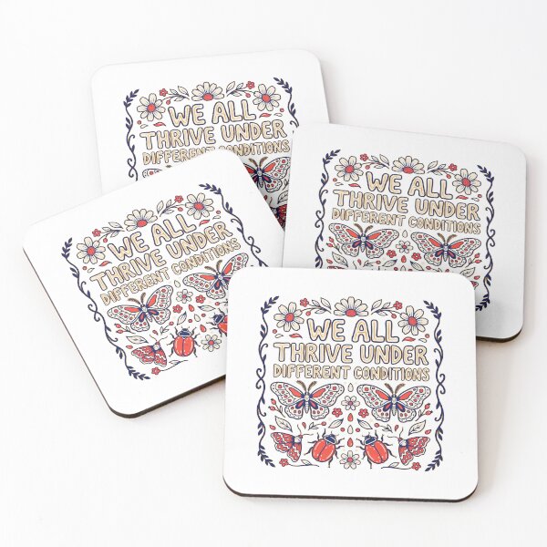 Item preview, We All Thrive Under Different Conditions Autism Neurodiversity Botanical designed and sold by Redgiant87x.