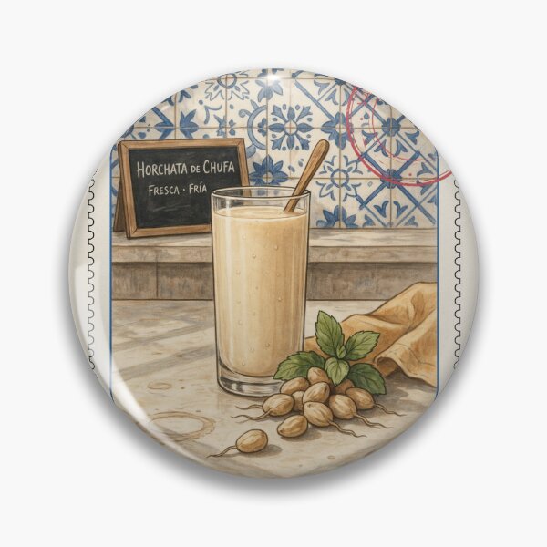 Item preview, Valencia Horchata de Chufa — Spanish Street‑Drink Art designed and sold by stickercuffs.