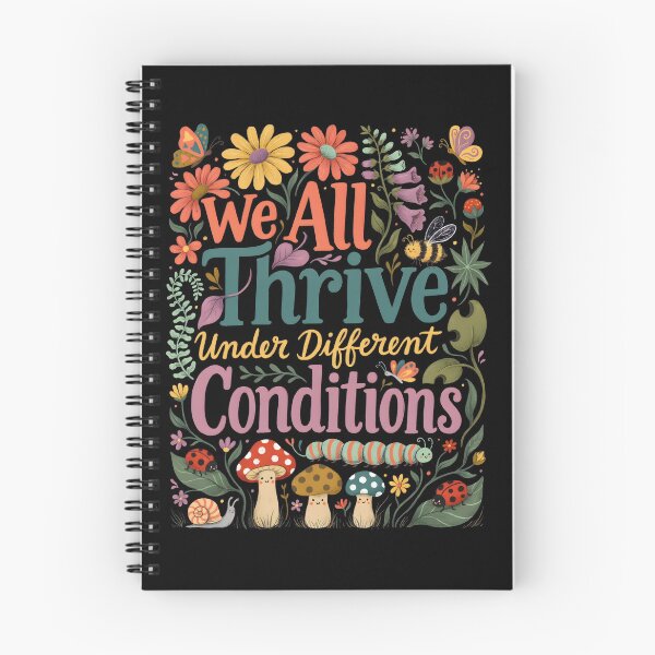 Item preview, We All Thrive Under Different Conditions Neurodiversity Botanical designed and sold by Redgiant87x.