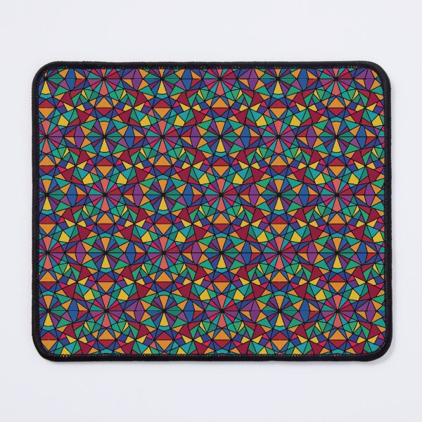 Item preview, Rainbow Stained Glass Kaleidoscope Mosaic Pattern designed and sold by AIG - Andrei Ilie Graphics.