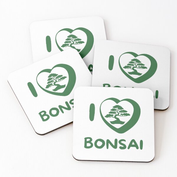 Item preview, I Love Bonsai Heart Tree Silhouette Green Minimalist Graphic designed and sold by HYPNK.