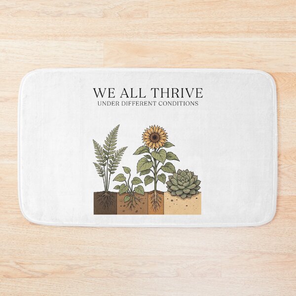Item preview, We All Thrive Under Different Conditions Botanical Autism designed and sold by Redgiant87x.