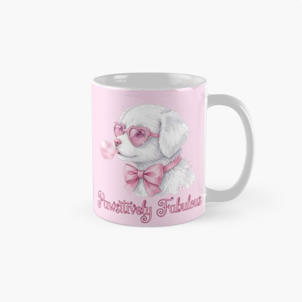 Item preview, Patitas fabulosas - Lindo perro blanco con gafas de sol rosas - Amante de los perros designed and sold by Vibe-Vary.