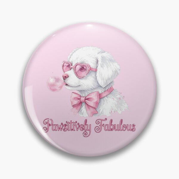 Item preview, Pawsitively Fabulous - Cute White Dog With Pink Sunglasses - Dog Lover designed and sold by Vibe-Vary.