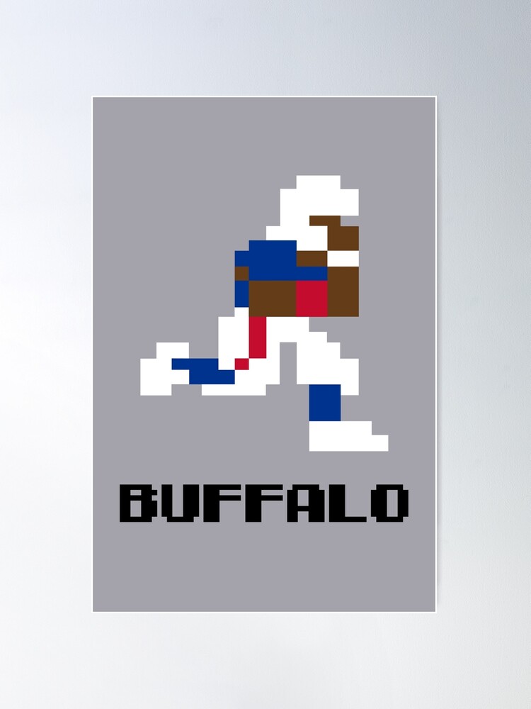 Josh Allen Pixel Art Sweatshirt / Buffalo Football Shirt / 