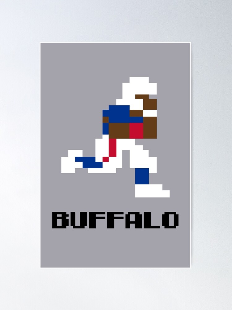 Buffalo Bills Vintage Nfl Art Adult Pull-Over Hoodie by Joe