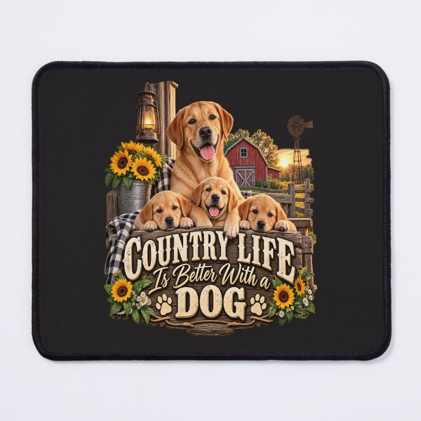 Item preview, Country Life is Better with a Dog designed and sold by PawPlanetPro.