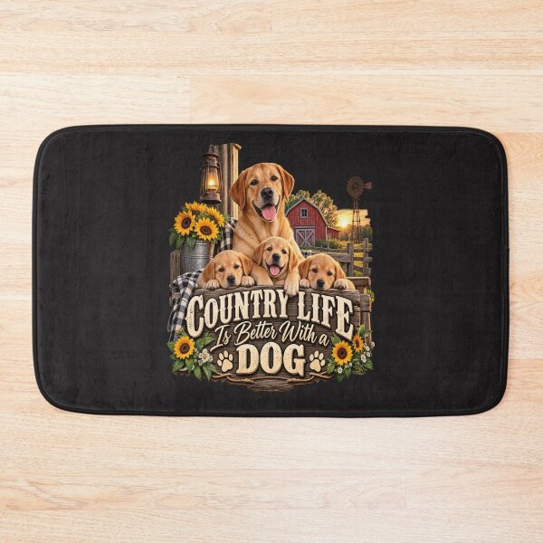 Item preview, Country Life is Better with a Dog  designed and sold by PawPlanetPro.