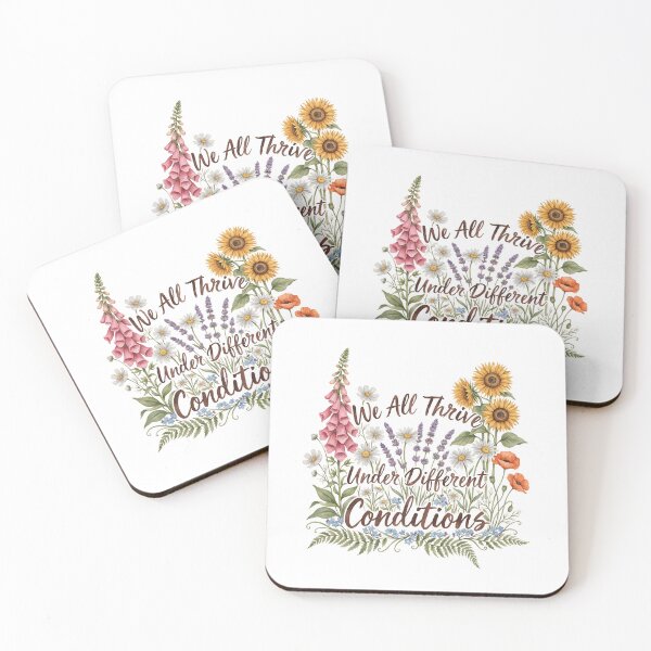 Item preview, We All Thrive Under Different Conditions Neurodiversity Botanical Awareness designed and sold by Redgiant87x.