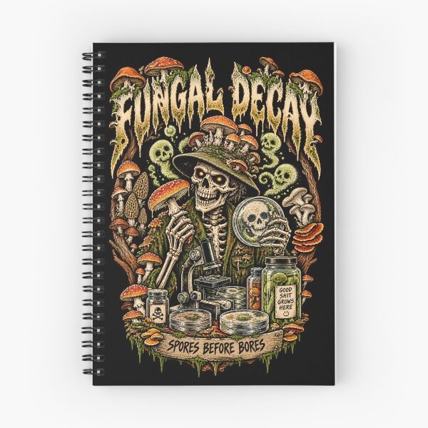 Item preview, Fungal Decay – Dark Mycology Skeleton Horror designed and sold by SidTastic .