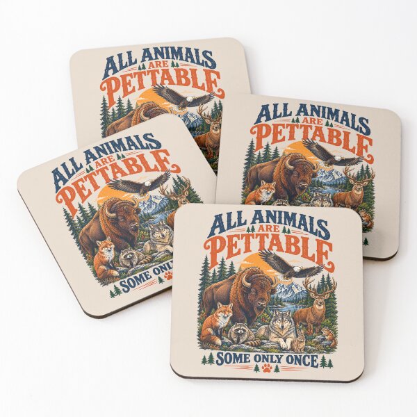 Item preview, All Animals Are Pettable Once designed and sold by TeeARTHY.