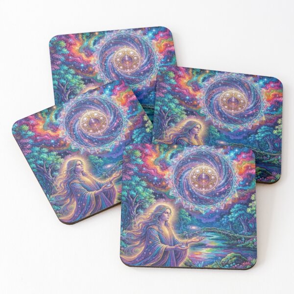 Item preview, Magical Forest and Cosmic Energy: The Union of Consciousness designed and sold by SodhaIqbalKasam.