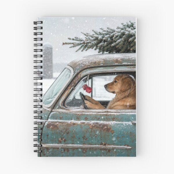 Item preview, Golden Retriever Transporting a Pine Tree designed and sold by Maria Dryfhout.