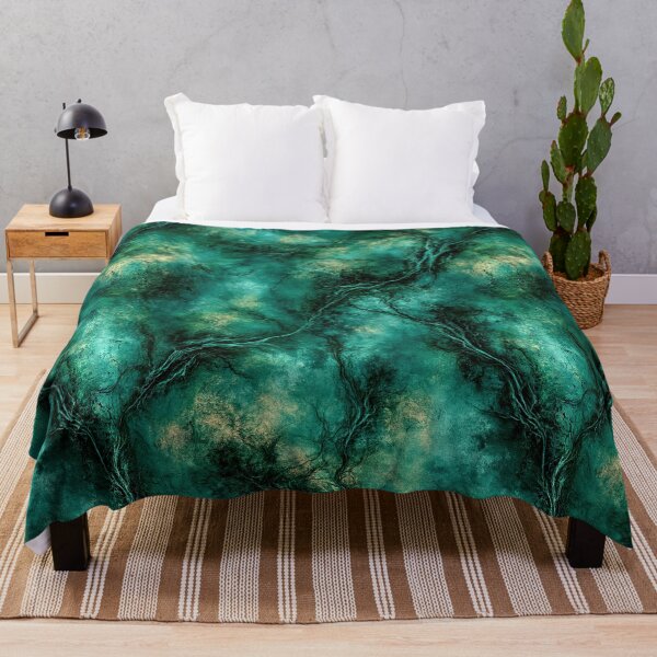 Item preview, Emerald Green Mineral Fibrous Texture Art designed and sold by Piotrek0001.