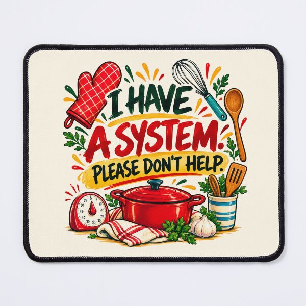 Item preview, I Have a System Please Don’t Help – Funny Cooking Apron designed and sold by astersgraphics.