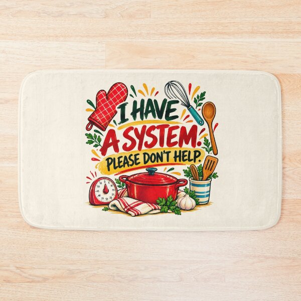 Item preview, I Have a System Please Don’t Help – Funny Cooking Apron designed and sold by astersgraphics.