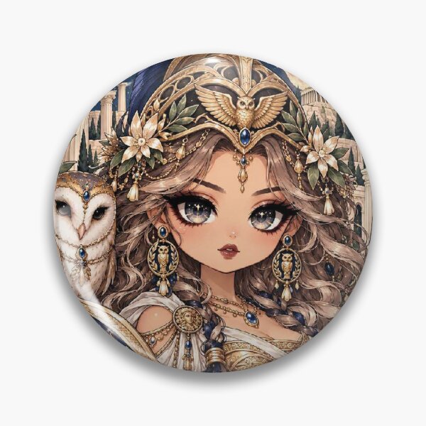 Item preview, Gothic Chibi Goddess Athena designed and sold by Alcyone-Blue.