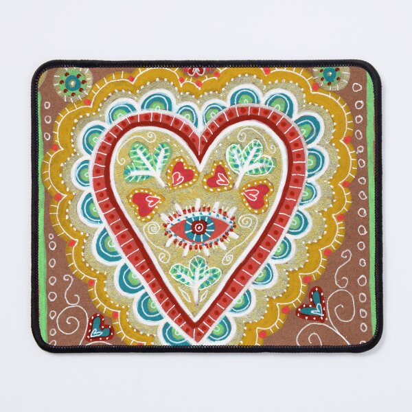 Item preview, Mexican Sacred Heart Evil Eye Milagro designed and sold by Fani*.