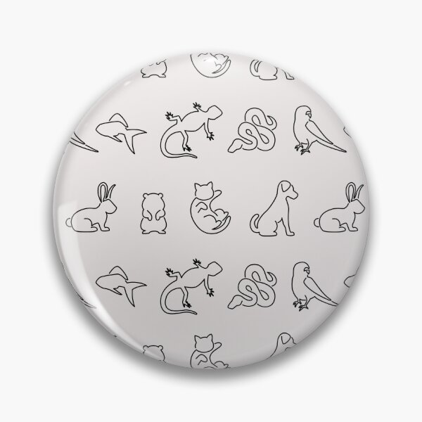 Item preview, Simple Line Pet Pattern designed and sold by AshfulArt.
