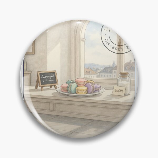 Item preview, Zurich Luxemburgerli Pâtisserie — Swiss Dessert Art designed and sold by stickercuffs.