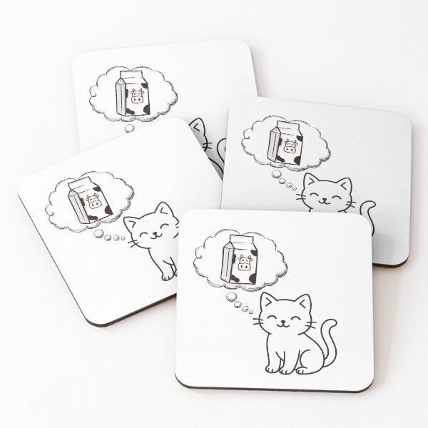 Item preview, Cute Cat Dreaming of Milk designed and sold by Eshopss.