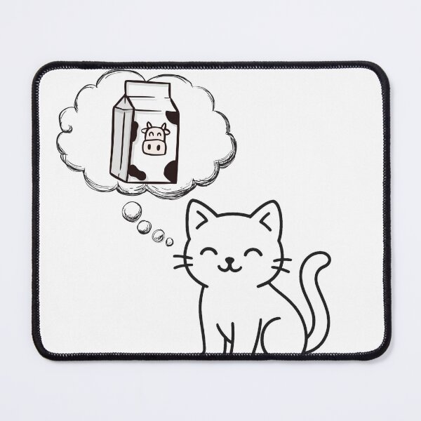 Item preview, Cute Cat Dreaming of Milk designed and sold by Eshopss.