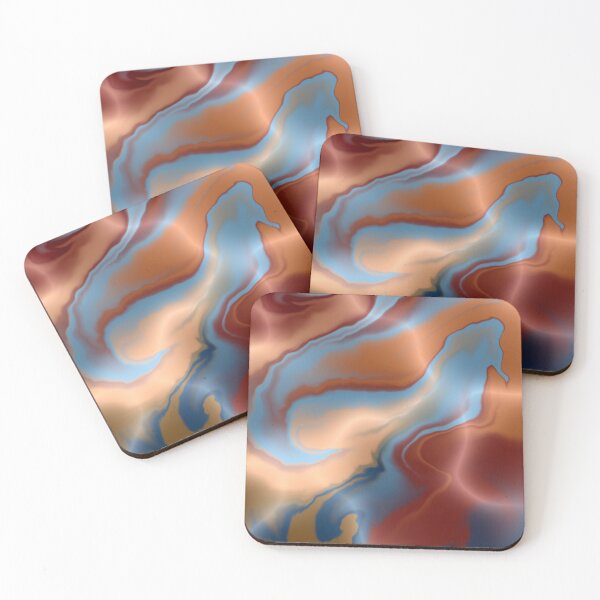 Item preview, Retro waves abstract red yellow blue designed and sold by MadaFaCose.
