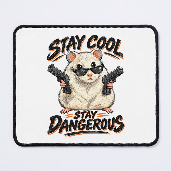 Item preview, Stay Cool Dangerous Hamster designed and sold by TeeARTHY.