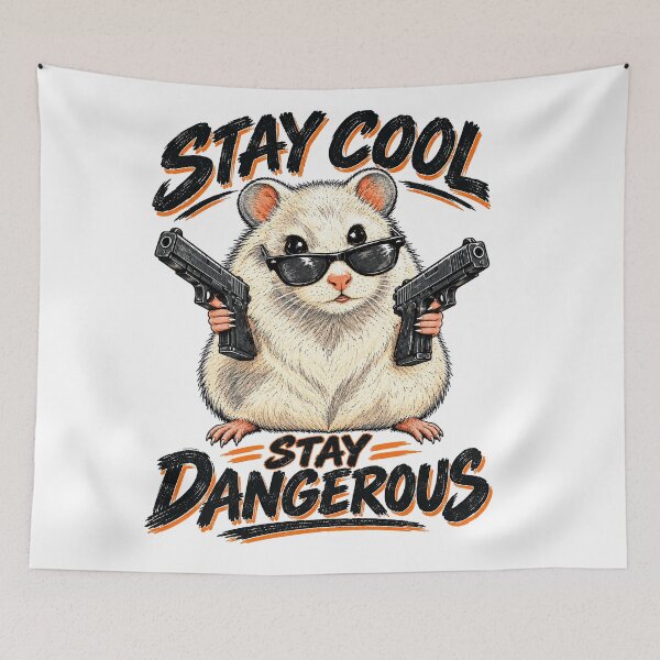 Item preview, Stay Cool Dangerous Hamster designed and sold by TeeARTHY.