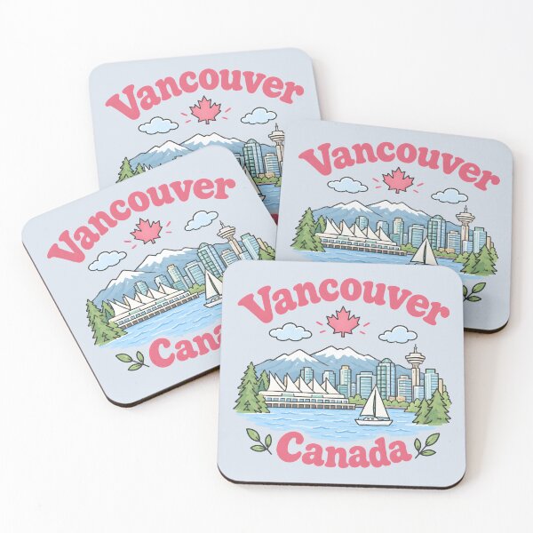 Item preview, Vancouver Canada Cute Pink Kawaii City designed and sold by HowToCanadian.