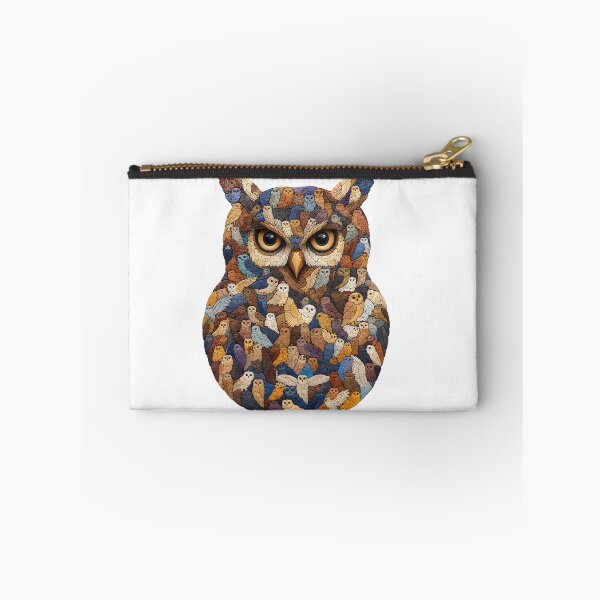 Item preview, Owl Assembly Silhouette Wood Mosaic Art designed and sold by VisualVerseLab.