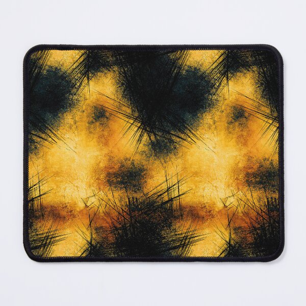 Item preview, Abstract Yellow and Charcoal Scratch Art designed and sold by Piotrek0001.