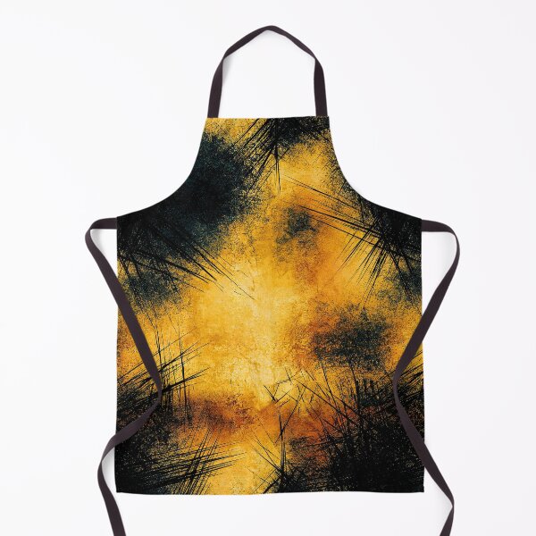 Item preview, Abstract Yellow and Charcoal Scratch Art designed and sold by Piotrek0001.