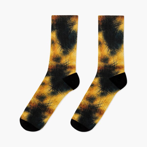 Item preview, Abstract Yellow and Charcoal Scratch Art designed and sold by Piotrek0001.