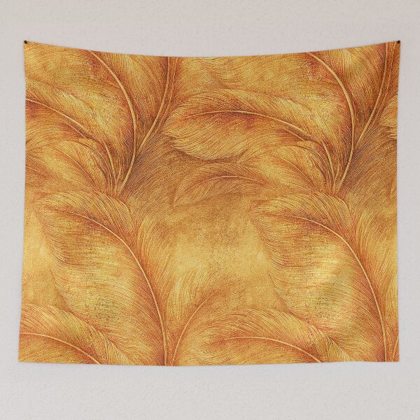 Item preview, Golden Wheat Autumn Plumage Fiber Art designed and sold by Piotrek0001.